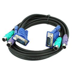 3-in-1 PS/2 & VGA M/M KVM Switch Computer Cable Set