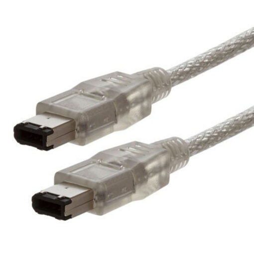 Firewire 6 pin Male to 6 pin Male Clear Firewire 400/400 Cable