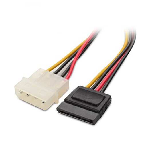 Internal Power Extension Cable Matters (3 Pack) 4 Pin Molex to SATA Power Cable Adapter - 6 Inches - Image 2