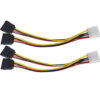 RiteCable (2 Pack) Molex to Dual SATA Power Splitter Cable Hard Drive HDD SSD