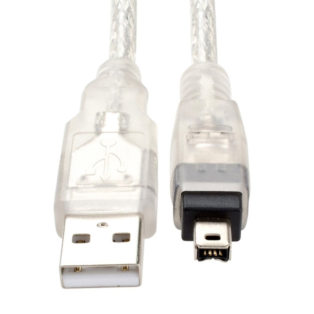 USB 1394 4pin FireWire Cable Insten 1.8 Meter