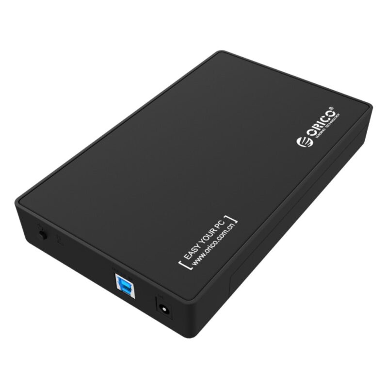 External Hard Drive Enclosure USB 3.0 For 3.5″ SATA HDD & SSD Black