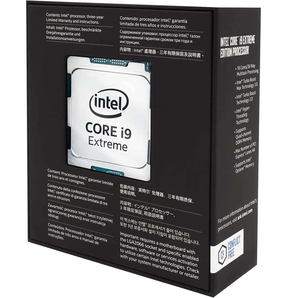 Processador Intel Core i9-9980XE - 9ª Geração - LGA2066