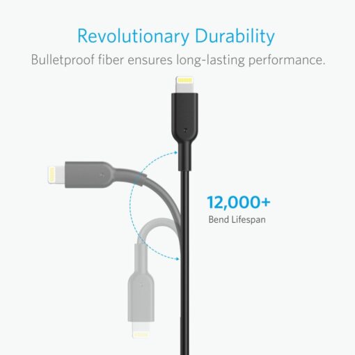 Anker PowerLine Lightning Cable 1.8M Black - 03