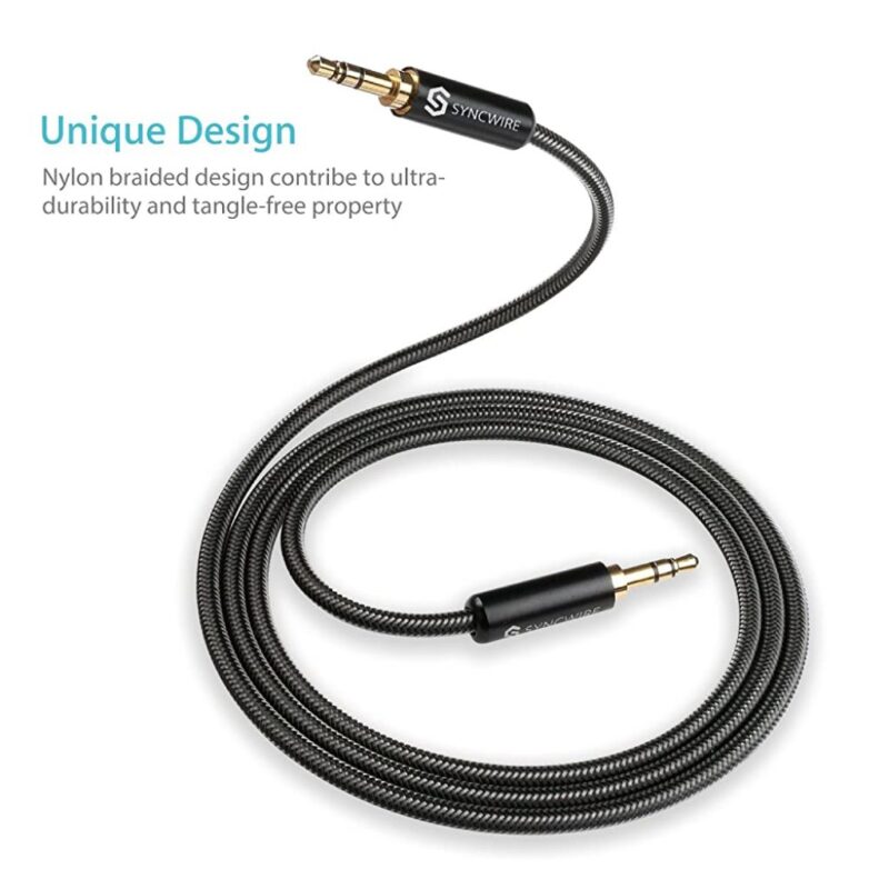 Aux Cable (3.3ft/1m,HiFi Sound), Audio Auxiliary Input Adapter