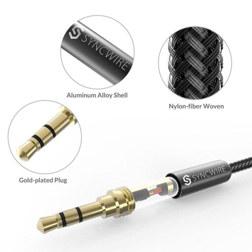 Aux Cable Syncwire 3.5mm Nylon Braided - 07