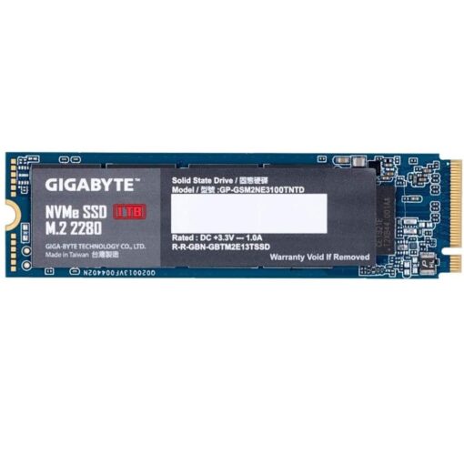 Gigabyte 1TB SSD NVMe 1.3 - M.2 - PCIe 3.0x4 - GP-GSM2NE3100TNTD 02