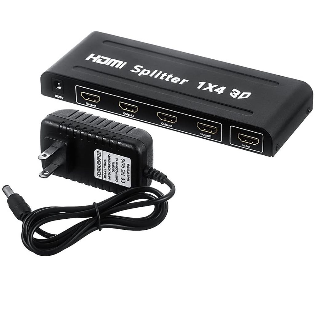 2 Way HDMI Splitter  Just Hook It Up Cables