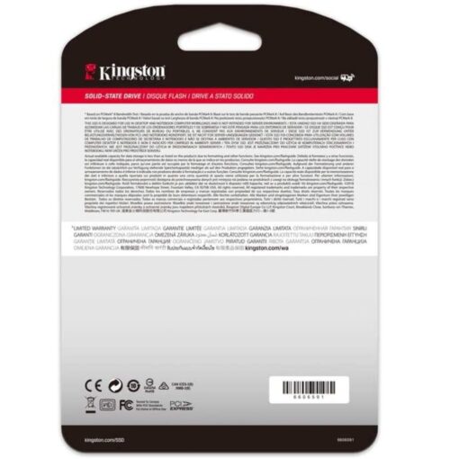 Kingston 500GB SA2000M8 NVMe PCIe SSD 03