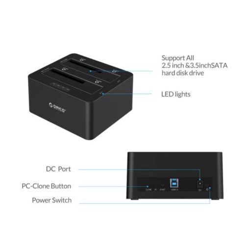 Orico Dual Bay Docking Station HDD Clone 02