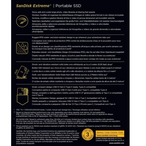 User Manual of SanDisk 1TB SSD