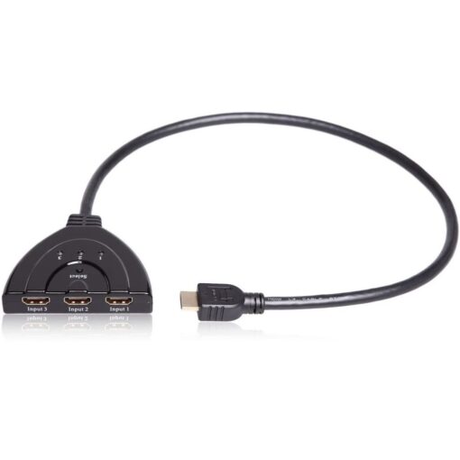 3 Port HDMI Switch With 1.5 Feet Cable