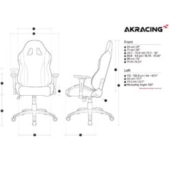 AKRacing California Gaming Chair Laguna - White 09