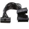 Dual Power Supply Joiner Adapter Cable 24 Pin 20+4 Pin Mining Adapter Cable