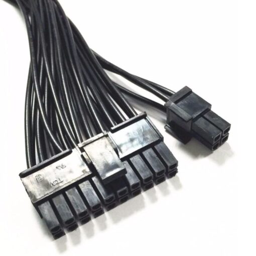 Close up Dual Power Supply joiner cable