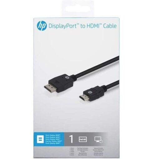 HP DisplayPort To HDMI Cable 2UX07AA#ABB