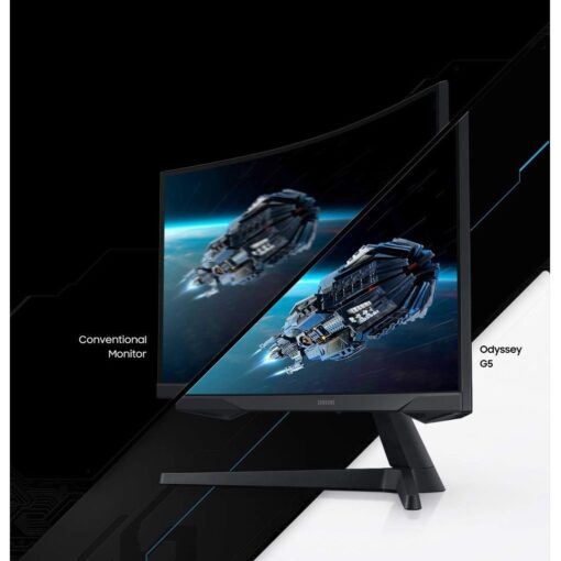 Samsung 27 Odyssey G5 Gaming Monitor with 1000R Curved Screen 06