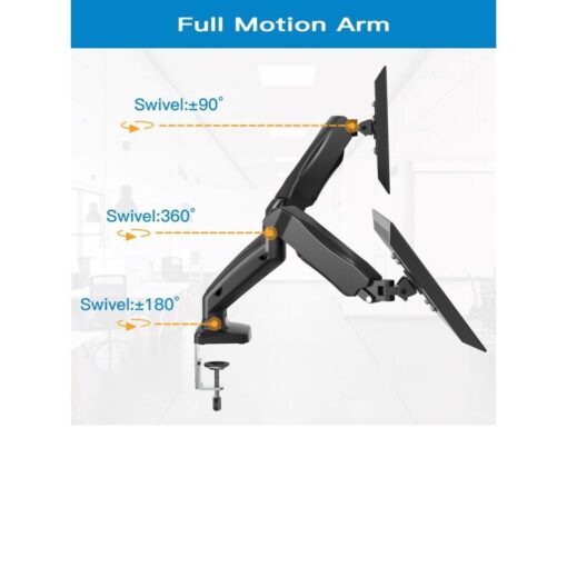 Dual Arm Monitor Stand Mount Table 13" To 27" - Image 4