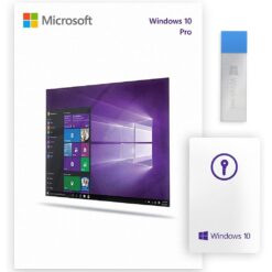 Microsoft Windows 10 Pro 32-Bit 64-Bit - USB Flash Drive