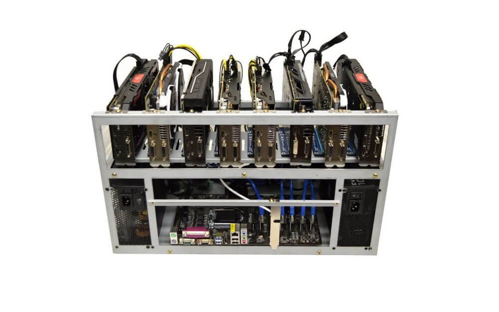 MintCell SPARTAN V2 Open Air GPU Mining Rig Frame Computer Case Chassis - Ethereum ETH Zcash ZEC Monero XMR