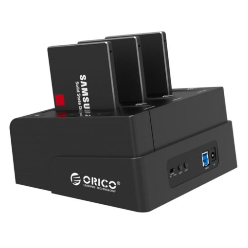 Orico 3 Bays External Multi-Bay Docking Station - 2.5 & 3.5 inch - HDD - SSD - SATA-III - USB 3.0 - Clone Function - Image 6