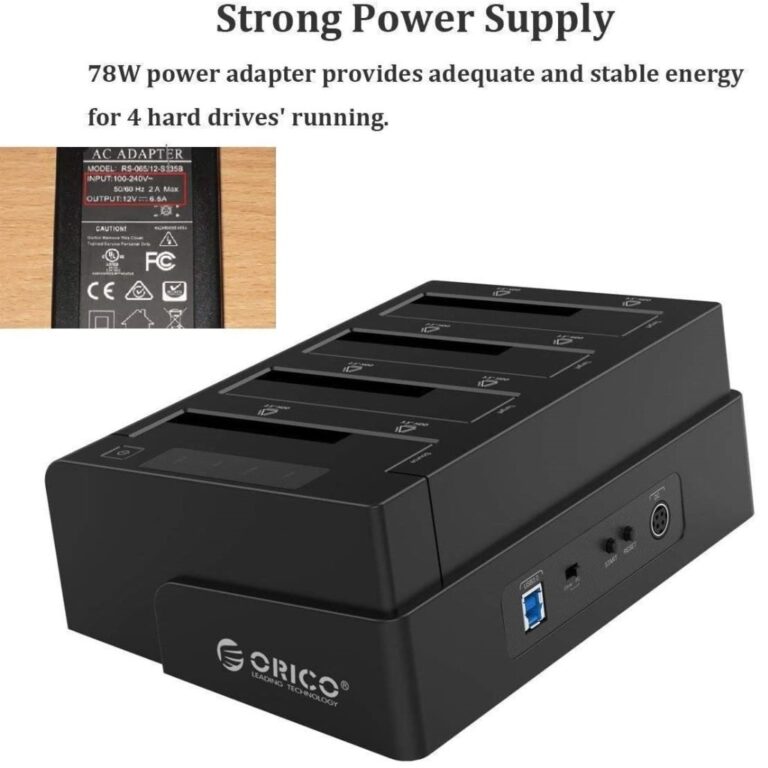 Orico 4 Bays External Multi-Bay Docking Station, 2.5 & 3.5 inch, HDD-SSD