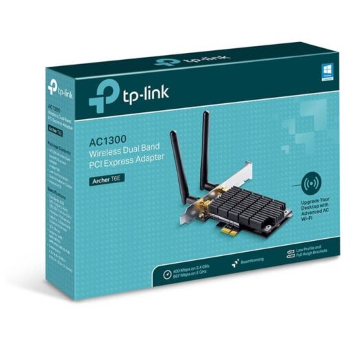 TP-Link AC1300 PCIe WiFi PCIe Card Archer T6E - 2.4G 5G Dual Band Wireless PCI Express Adapter