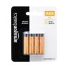 AmazonBasics AAA 1.5 Volt High-Performance Alkaline Batteries 4 Pack - 10 Year Shelf Life