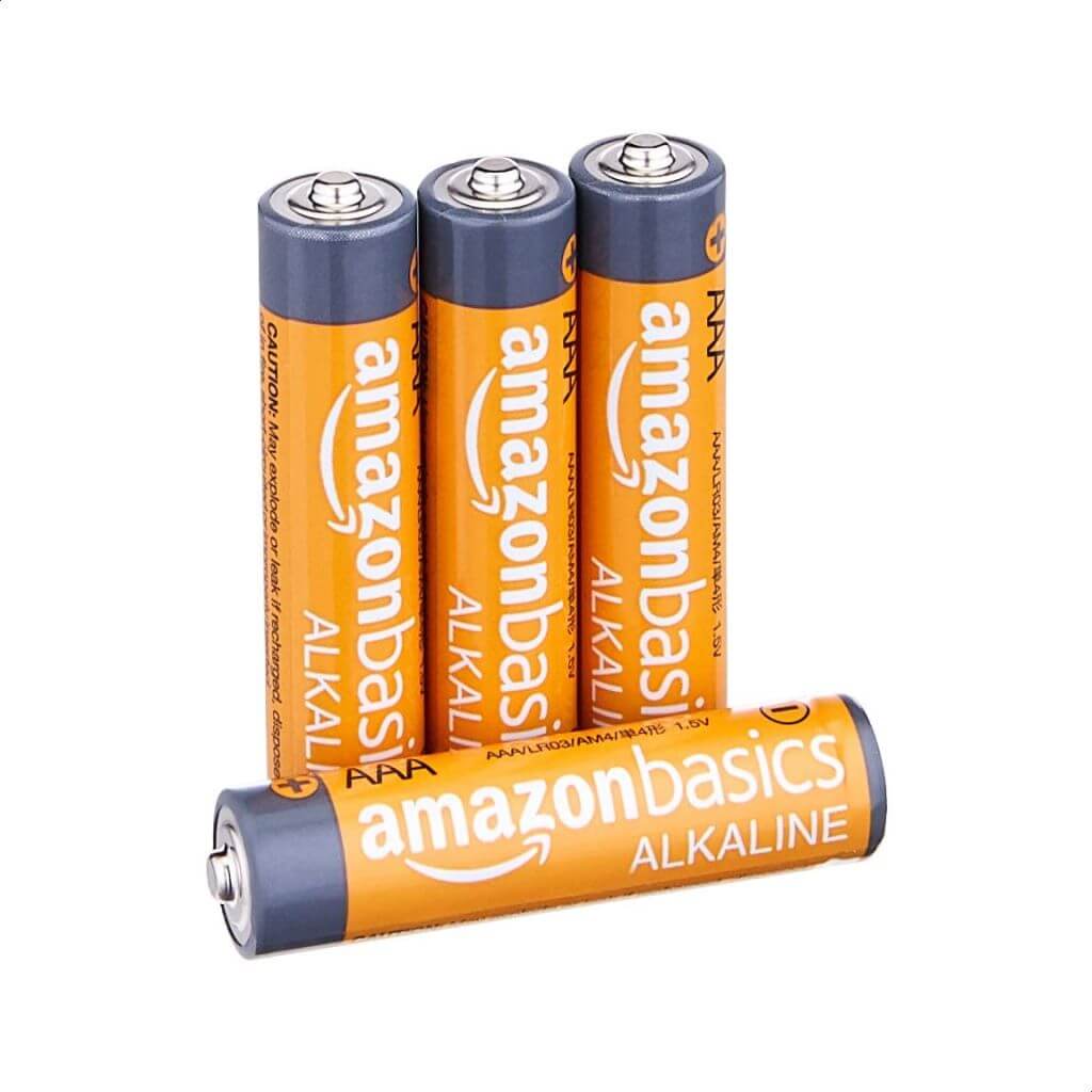 AmazonBasics AAA 1.5 Volt High-Performance Alkaline Batteries 4 Pack