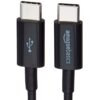 AmazonBasics USB Type-C to USB Type-C 2.0 Charger Cable - 1.8 Meter - Black
