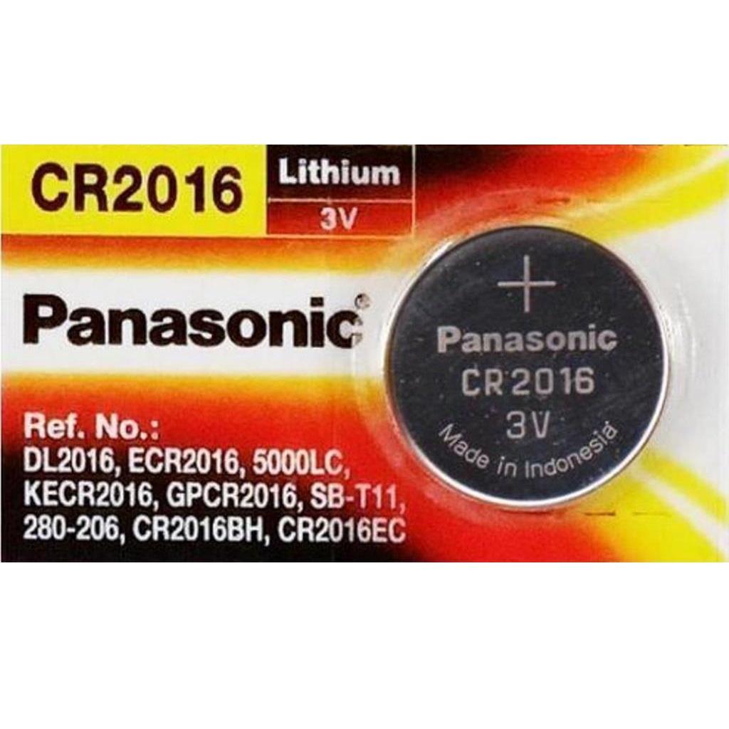 Panasonic CR2016-C6 Coin Cells Lithium Batteries Carded 6 