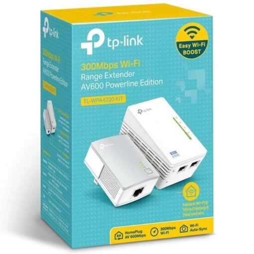 TP-Link AV600 Powerline WiFi Extender - Powerline Adapter with WiFi