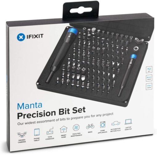 iFixit Manta Driver Kit - 112 Precision Bits for General Household & Electronics Repair