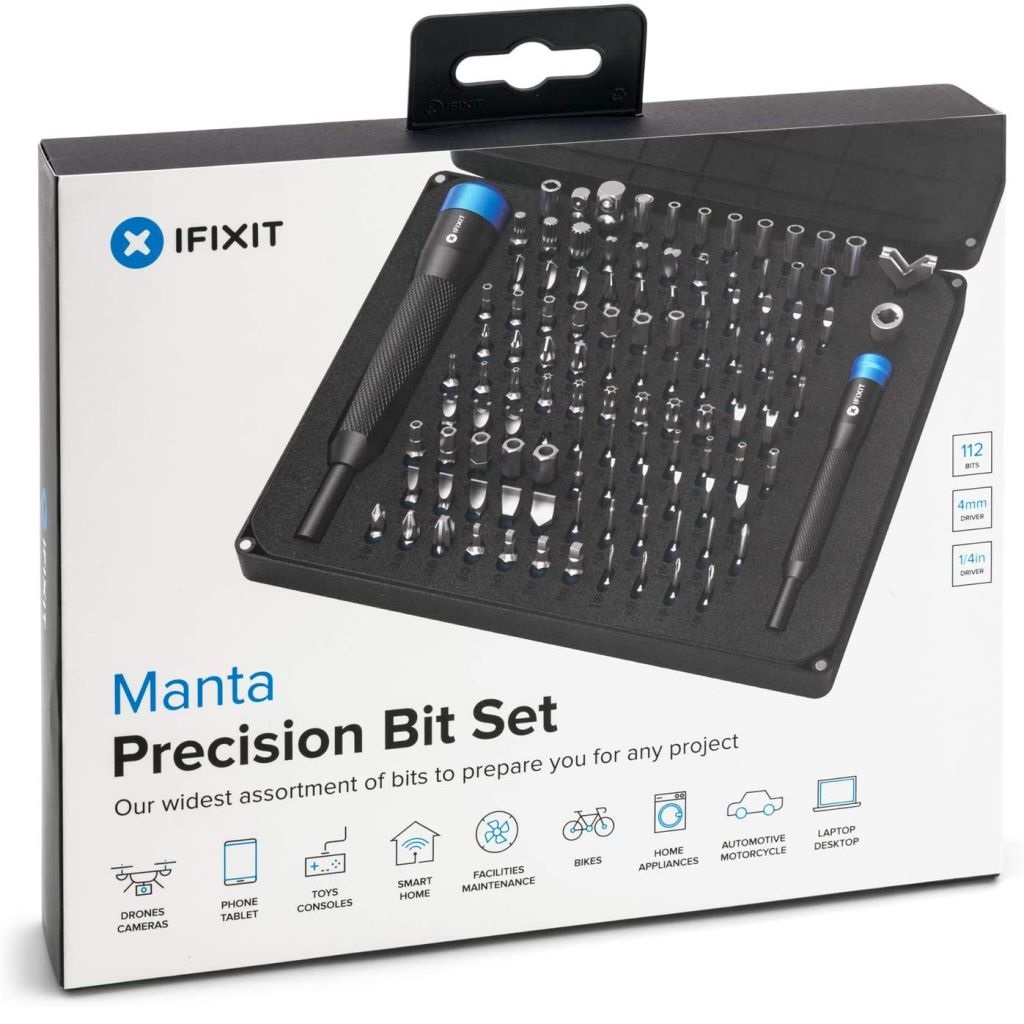 iFixit Manta Driver Kit - 112 Precision Bits for General Household & Electronics Repair