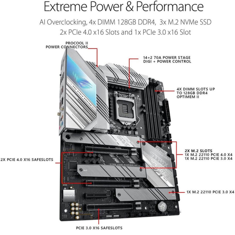 Scheda Madre Asus ROG Strix Z590-A Gaming WiFi LGA 1200 – Usata Ma In Ottimo Stato - Foto 4