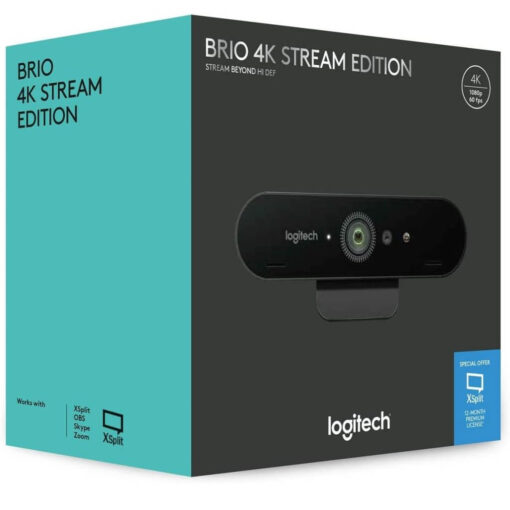 Logitech Brio Ultra HD Webcam For Video Conferencing, Recording, and Streaming - Black