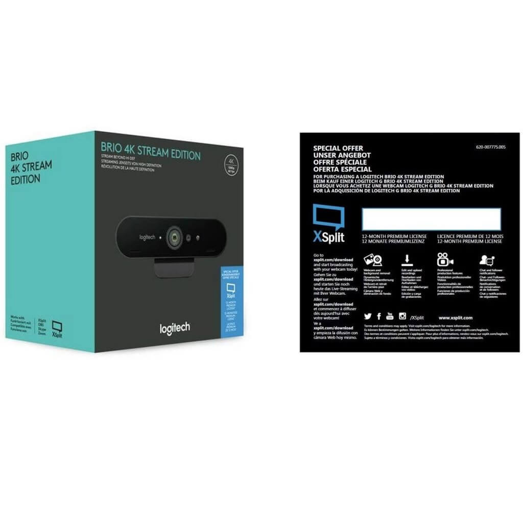 Logitech Brio 4K Stream Edition Webcam Black