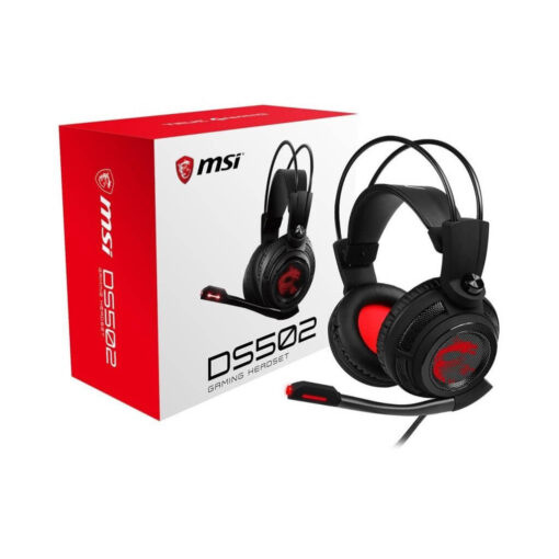 MSI Gaming Headset DS502 With Microphone Enhanced Virtual 7.1 Surround Sound and Intelligent Vibration System