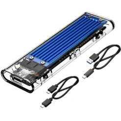 Orico Transparent NVMe M.2 SSD Enclosure USB Type-C - Blue