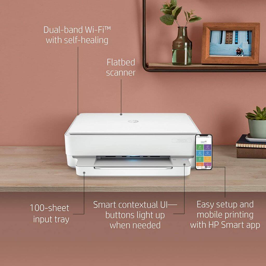 HP Deskjet Plus Ink Advantage 6075 All-in-One WiFi Color Printer - Image 6