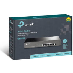 TP-LINK 8 Port Gigabit Desktop-Rackmount Switch with 8-Port PoE TL-SG1008PE