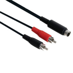 8 Pin Mini Din Plug Male To RCA Plug Male Cable