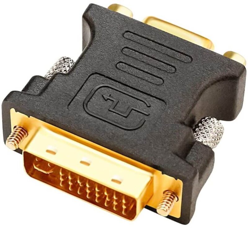 DVI Male To VGA Female Adapter DVII 24+5 Port Converter