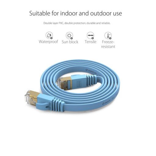 Orico CAT7 10000Mbps Flat Ethernet Cable – PUG-C7B – 1 Meter - Image 8