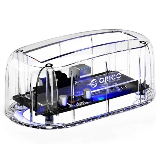 Orico Transparent Hard Drive Docking Station USB 3.0 to SATA External Hard Drive Enclosure