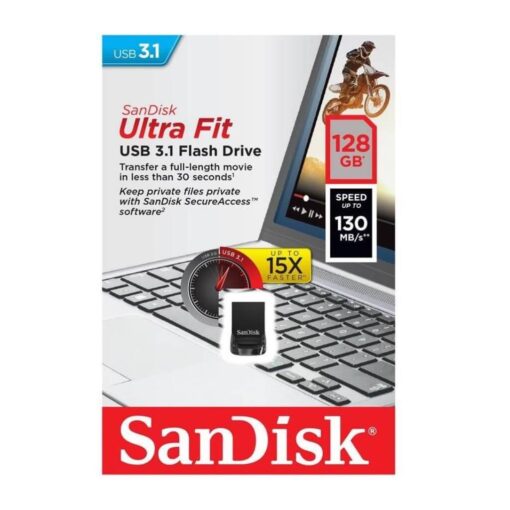 SanDisk 128GB Ultra Fit USB 3.1 Flash Drive