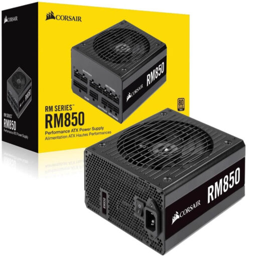 Corsair RM Series RM850 850 Watt 80+ Gold Certified Fully Modular Power Supply Microsoft Modern Standby