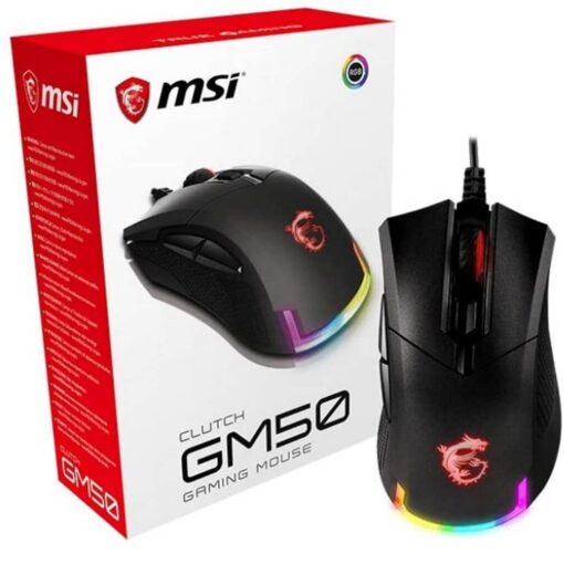 MSI Clutch GM50 Wired Gaming Mouse Black