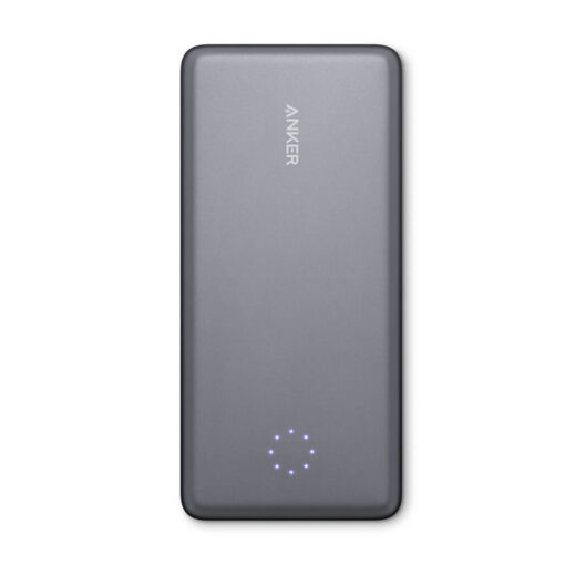 Anker PowerCore+ Pro 10000mAh Power Bank Portable Charger With Built-in USB-C Cable - Space Gray