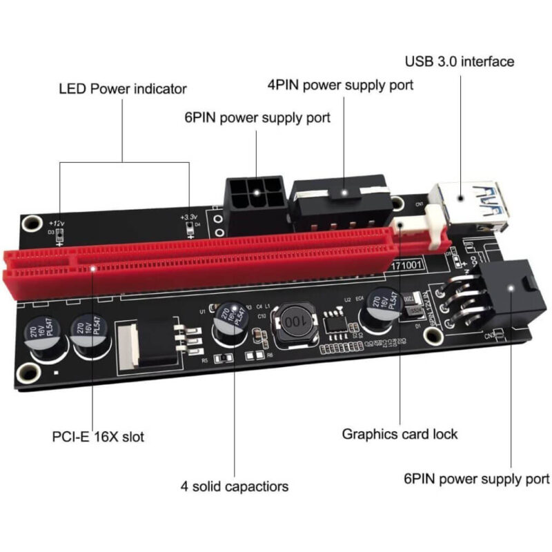 Usb Riser Adapter Riser Card Adapter USB 3.0 Ver 009S | I.T. Megabyte Computers | Kuwait